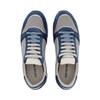 Emporio Armani Suede Round Toe Lace-Up Low-Top Casual Shoes Men sneakers Blue X4X537XN730U551