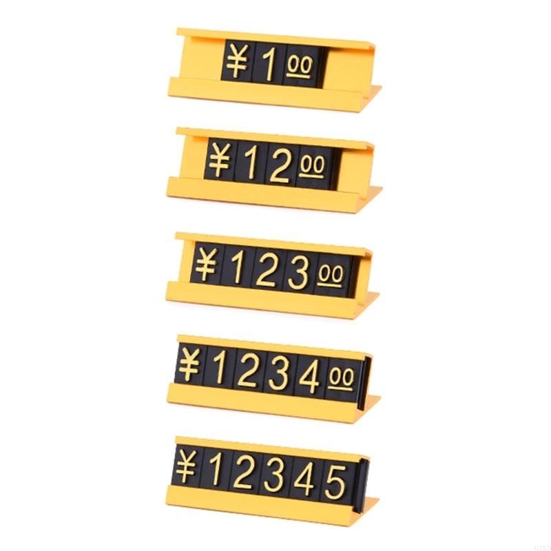 62KD Metal Number Price Tag Signs 1Box ArabicMall Price Label Accessory