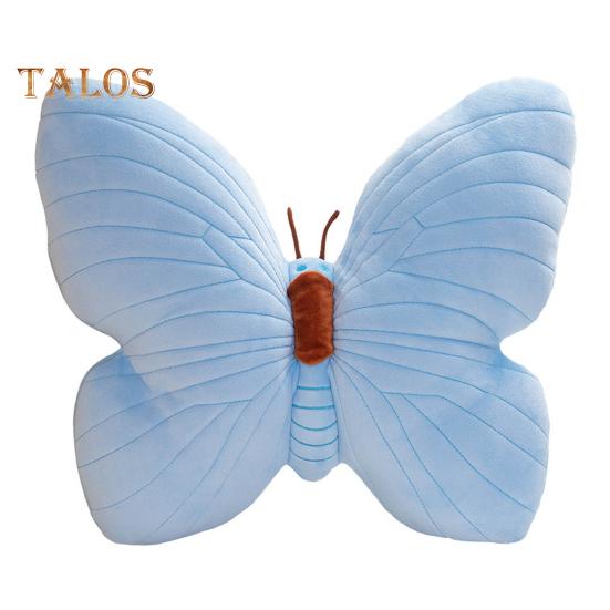 Подушка-бабочка эластичная полностью наполняющая детская плюшевая игрушка праздничный декор для дома украшение для дивана кровати дивана офиса подушка для сна подушка для сиденья автомобиля синий 1619₽