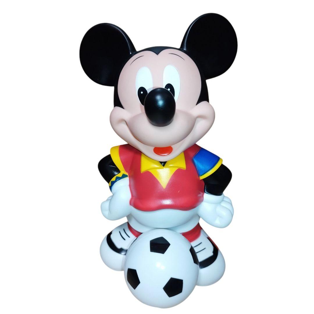 

[USED] Mitsubishi Bank Mickey Mouse Store Counter Soft Vinyl Piggy Bank, Approximately 29cm Tall