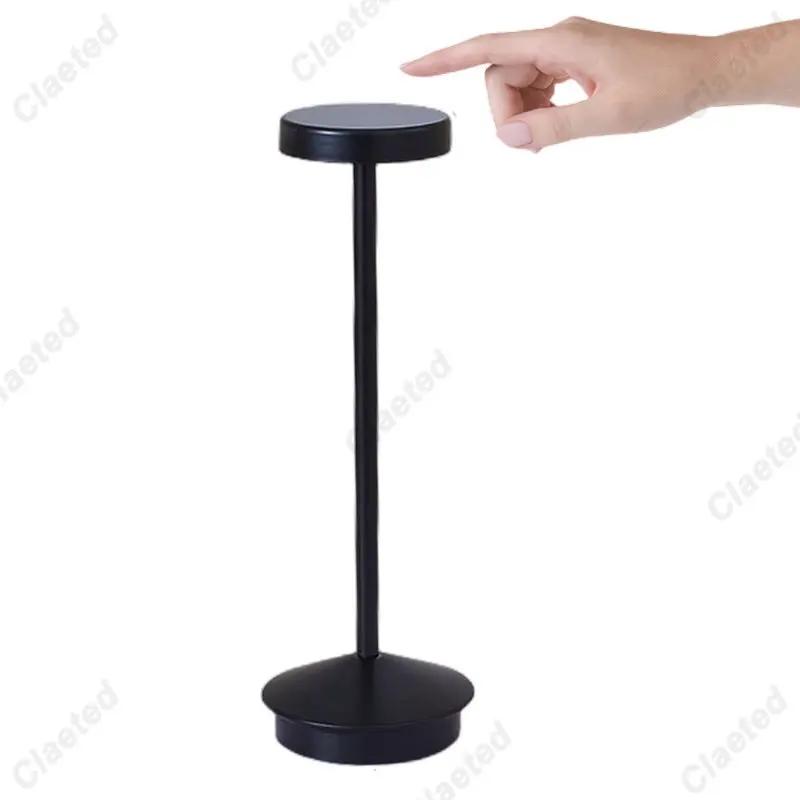 LED Table Lamp Retro Bar Coffee 3 Color Touch Sensor Rechargeable Lamp Dining Bar Table Decoration Night Light for Living Rome