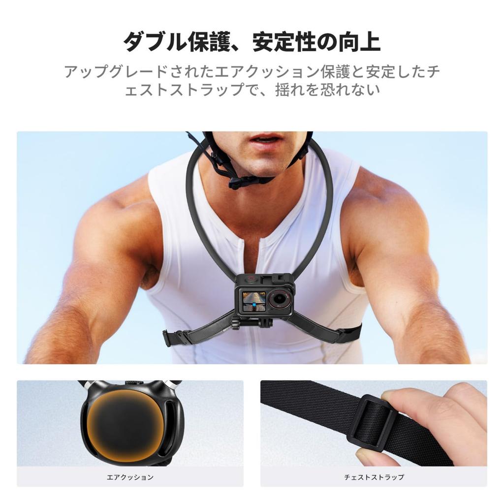 CONCEPT Necklace Mount for Action Neck Ideal for Mountain and POV Compatible with and More K&F GoPro, Camera, Mount, Hands-Free, Portrait/Landscape
