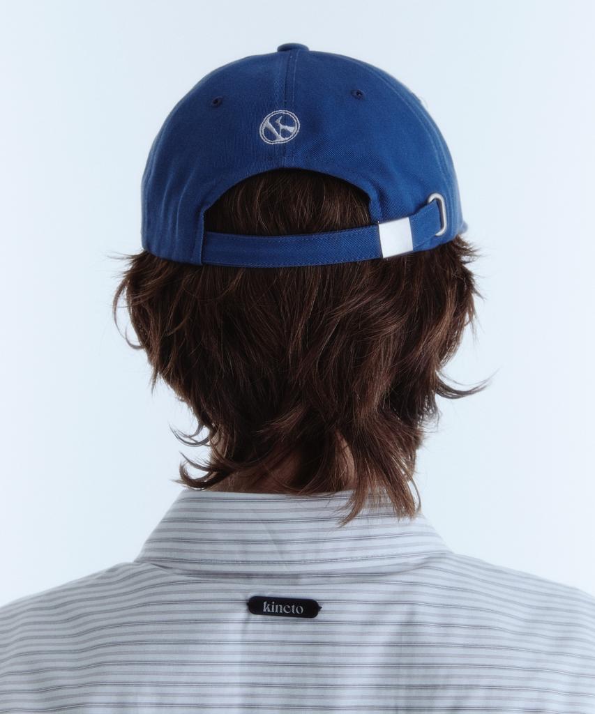 KINETO Women_Oval Classic Logo Ball Cap_Gray Blue