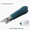 Anti-Splash Slanted Edge Nail Clipper with Pointed Tip for Ingrown Nails - Large Size Household Trimmer