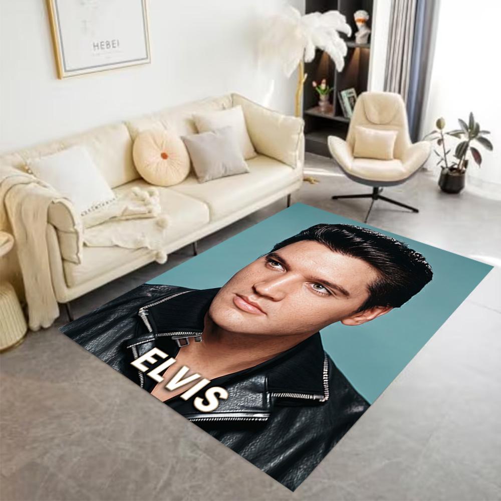 Elvis Presley Roses Carpet Perfect for Decorate room Foyer Dormitory Balcony Anti-slip Rug Anime Office Decor Perfect Gift for Friends & Family