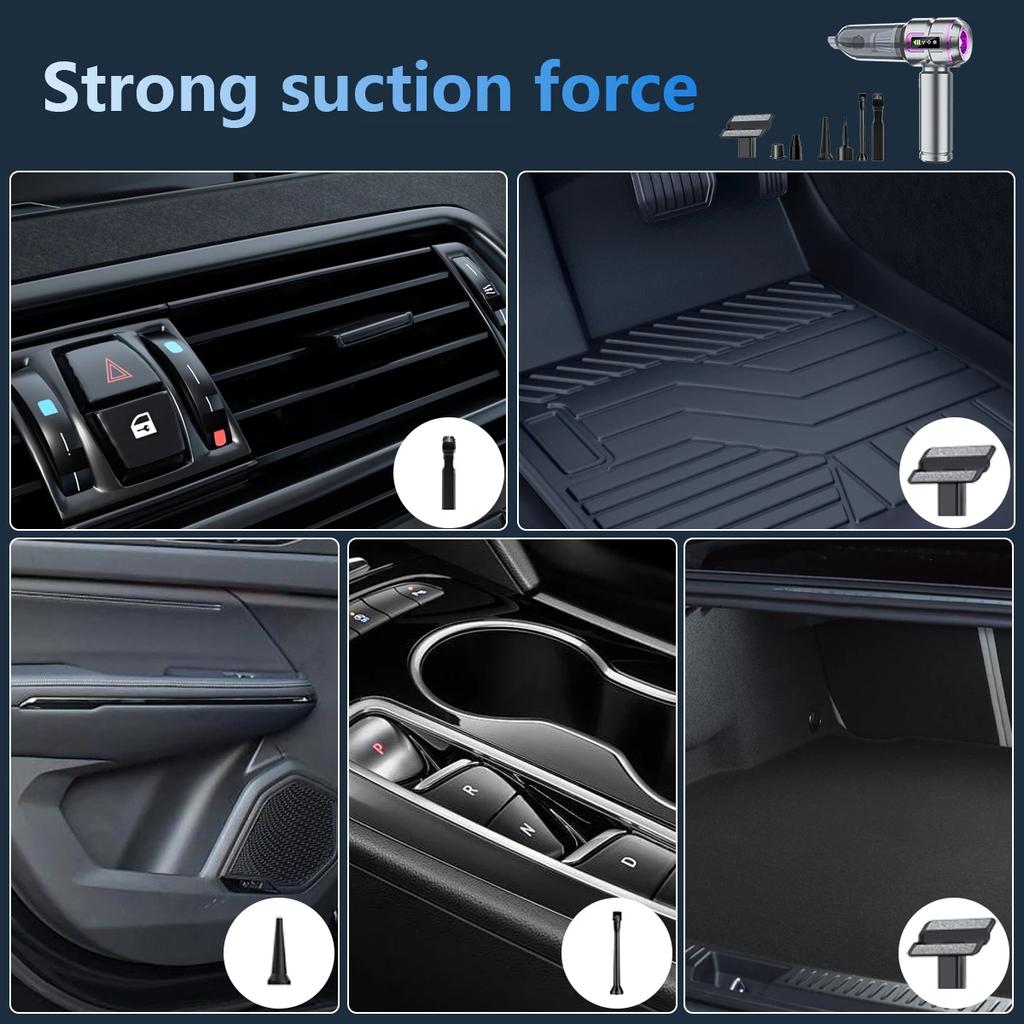 2025 New Powerful Cordless Car Vacuum Cleaner Portable Mini Handheld Blower With Strong Suction For Car And Home Cleaning