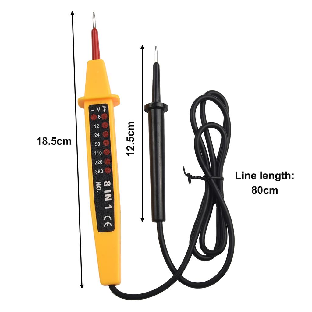 Voltage Tester Dimensions Display Elements Frequency Range