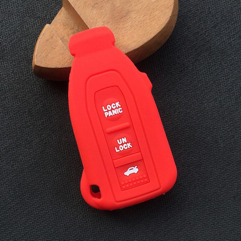 

Silicone 3 Button Remote Key Shell Cover for Lexus LS430 RX330 RX350 Keyless Fob Car Styling Auto Accessories Fob Skin Protector красный