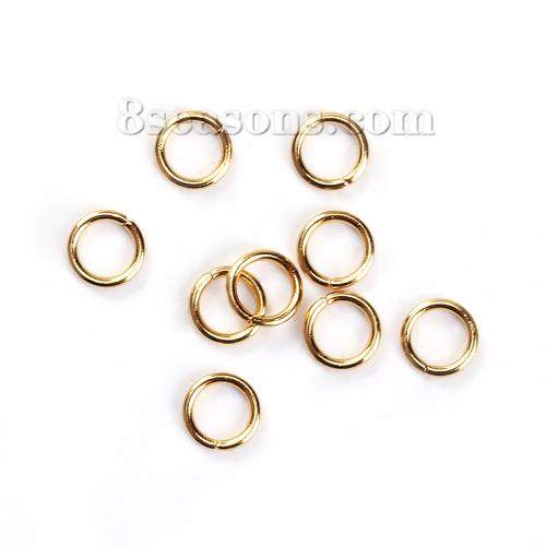 50 PCs 3.5mm-6mm Stainless Steel Connector Jump Rings Links Hooks Clasps  For Diy Jewelry Finding Making Accessories