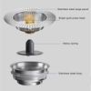 Sturdy Stainless Steel Kitchen Sink Drain Strainer Gold Finish Food Catcher Basket for Clean and Tidying Kitchens