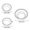 6pcs Simple Stainless Steel Color Palette Corrosion-resistant DIY Coloring Tool Oil Paint Mixed Tray Color Mixer