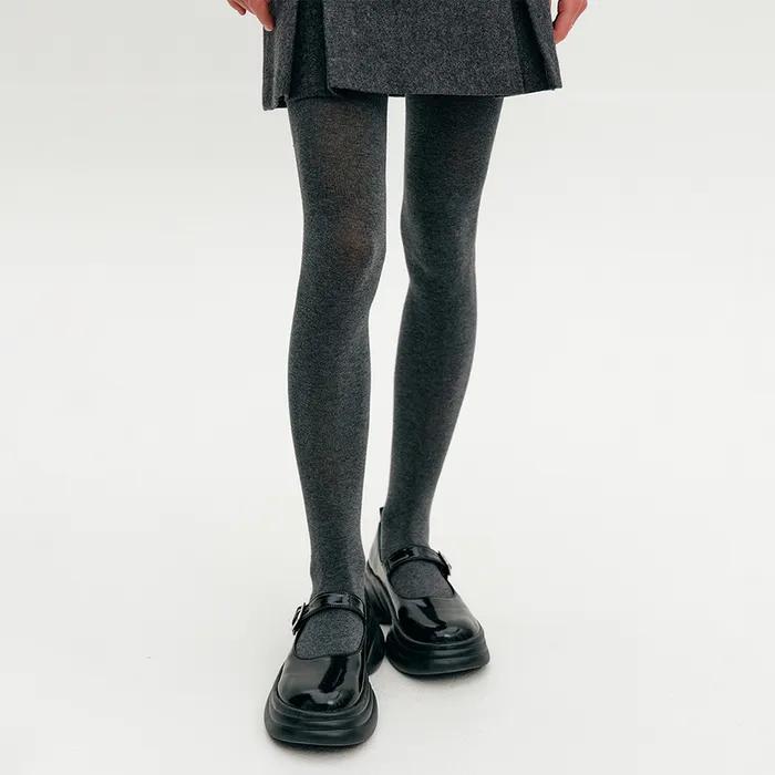 Janet Cotton Tights_Charcoal