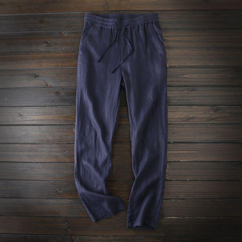 

Clearance Sale Men s Slim Fit Linen Pants - Versatile Spring/Summer Casual Straight Leg 2XL fits 125-140 jin