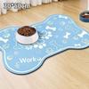Diatomaceous Mud Absorbent Pet Placemat For Food And Water Bowl With Waterproof Quick-Dry Rubber Backing Non-Slip Home Pet Mat