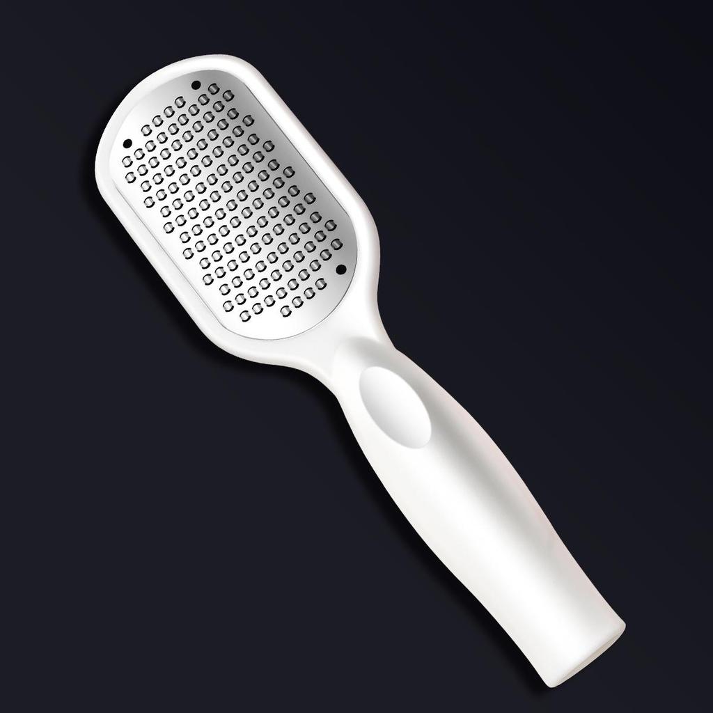 Stainless Steel Foot Scrubber: Removes Dead Skin & Calluses, Anti-Splash Design.