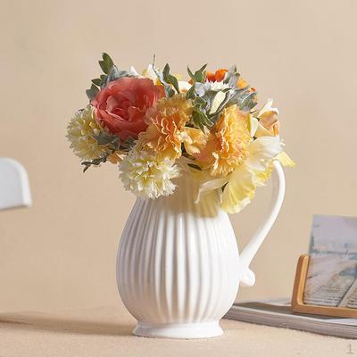Vasă cu flori din ceramică de culoare Masă pentru hidroponie Recipient Floral Sticlă Decor pentru nuntă