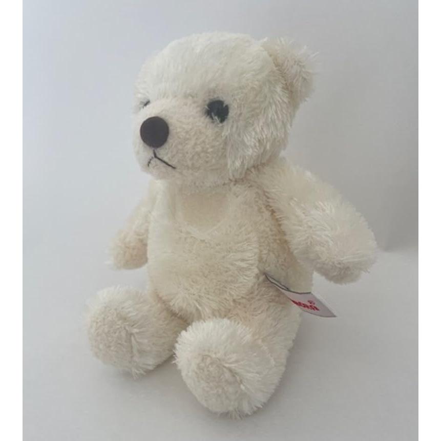 AURORA Plush Heart Teddy Ivory