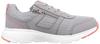 Dunlop Refined Women's Lightweight Walking Shoes, 4E Wide, Cushioned, Shock Absorbing, Zipper closure, Easy to Wear, Gray, DC1501, Size 23.5 cm