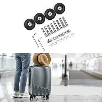 Gummirollen Ersatz für Gepäck OD 45x18mm/70x24mm Metalllager Achsen Schwerlast Koffer Rad Ersatzset