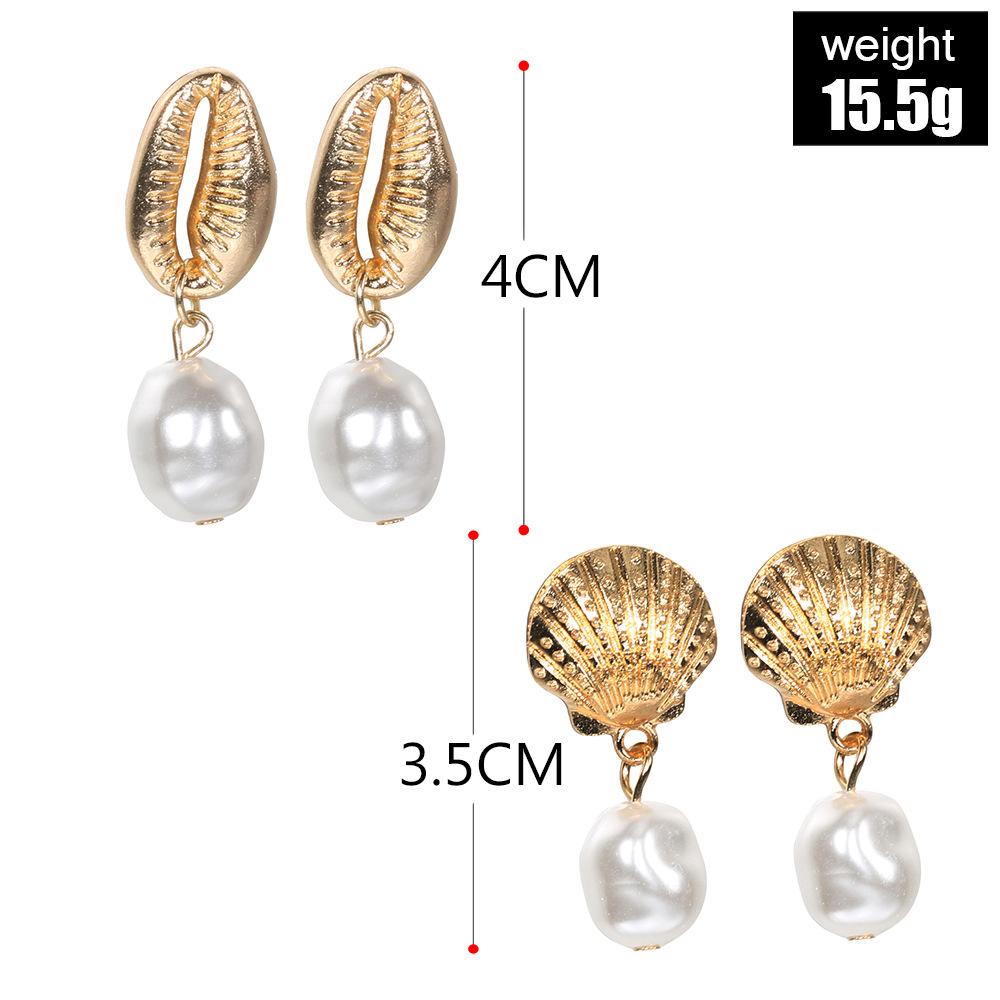 Exclusive, Simple Temperament Versatile Pearl Shell Earrings Earrings
