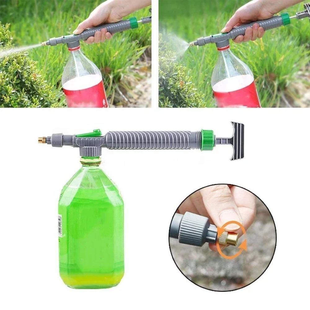 2pcs Adjustable Beverage Bottle Sprayer Watering Flower Sprinkler Sprinkler Pressure Atomizer Nozzle Gardening Tools
