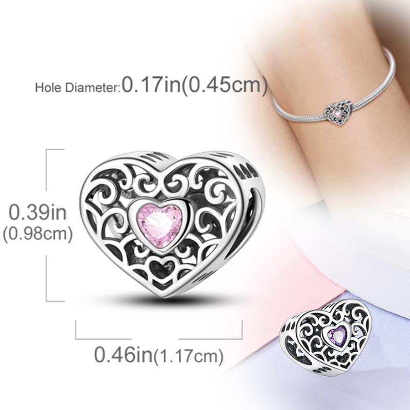 New Original Copper Charms Beads Pendants For Original Bracelet Necklaces Charm Women Diy Jewelry Gifts