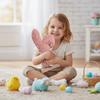 Plush Texture Easter Rabbit Decor Pretty Design Table Decoration Festive Ornament  Dining Table