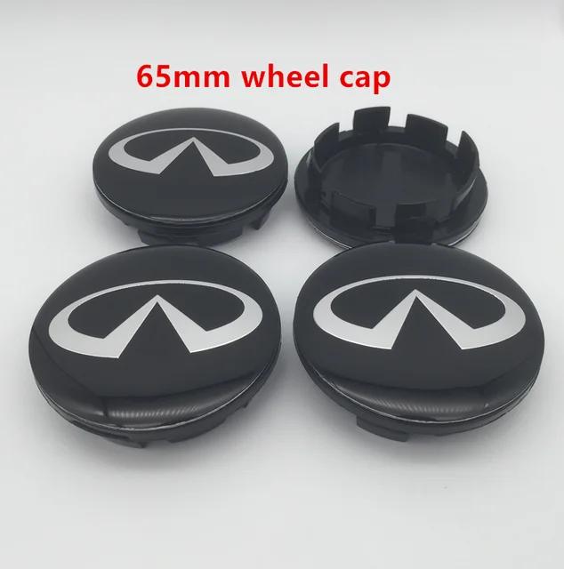 4pcs 56mm 60mm 65mm 68mm infiniti Car Wheel hub Center Cap Badge covers emblem sticker Styling accessories6ged