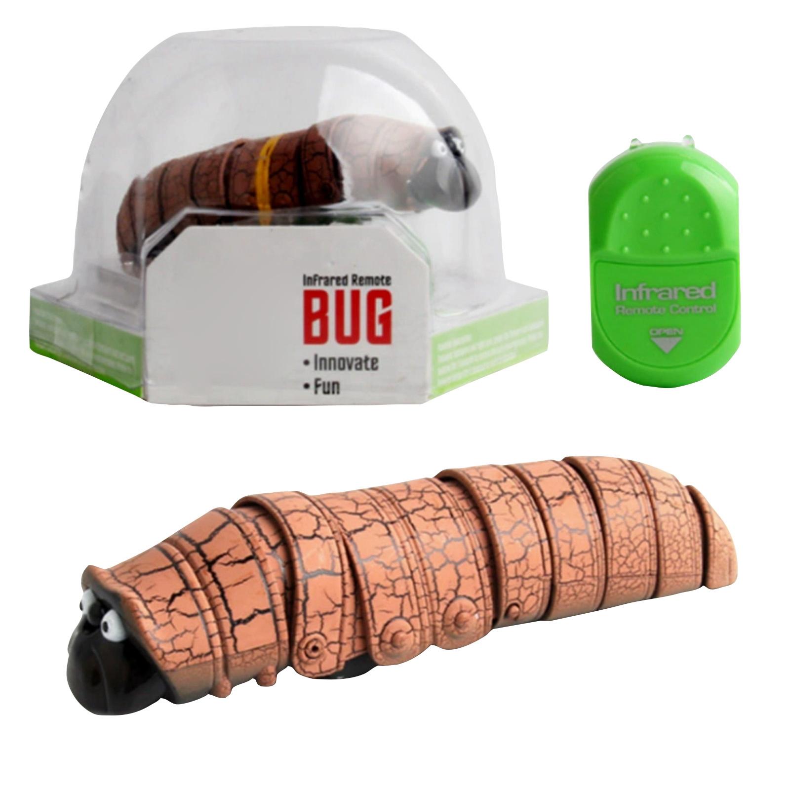 Infrared Remote Control Electric Caterpillar Toy Interactive Moving Bug Toy with Infrared Remote for Indoor Outdoor Use Innovative Design One Size оранжевый