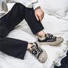 Retro old Mickey canvas shoes men's 2024 new versatile sports and leisure board shoes heightened thick sole ugly cute big head