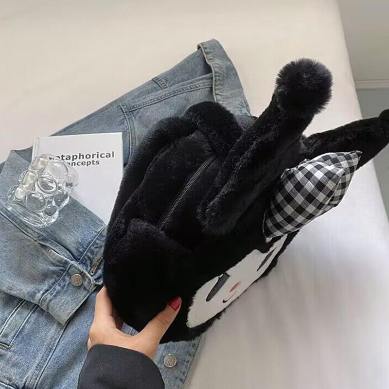 Kawaii Messenger Bag Cute Plush Female Lolita Student Large-Capacity Schoolbag Hand-Held Shoulder Bag Gift