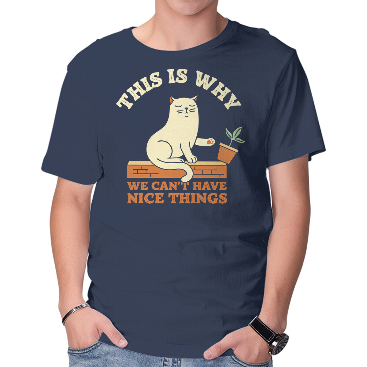 Unisex Crew Neck T-Shirt This Is Why We Can t Have Nice Things Graphic Short Sleeve Casual Tee XXXL