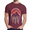 Man S O Neck Twin Peaks Red Pine Tree Moon Short Sleeve Arrival For
