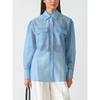 Women S Long Sleeve Lapel Sheer Tencel Blend Shirt For Commute
