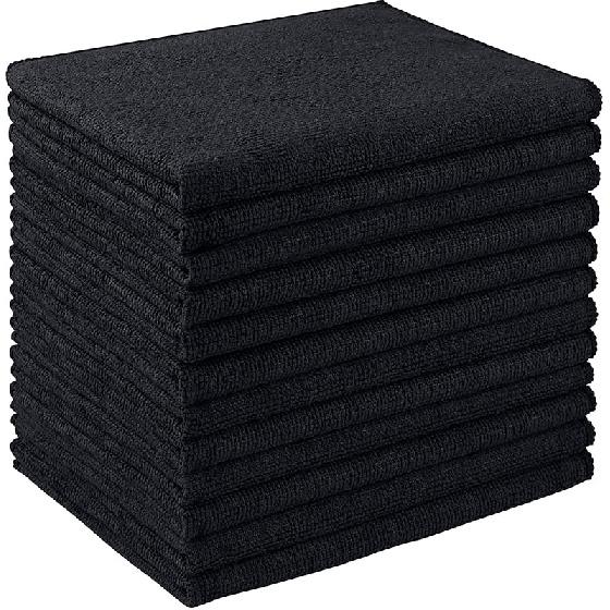 AIDEA Microfiber Cleaning Cloth 12 Pack, Microfiber Towels For Cars, Soft & Absorbent Cleaning Rags, Premium Lint Free Shop Towels For House, 12 Pack-12 inch x 16 inch