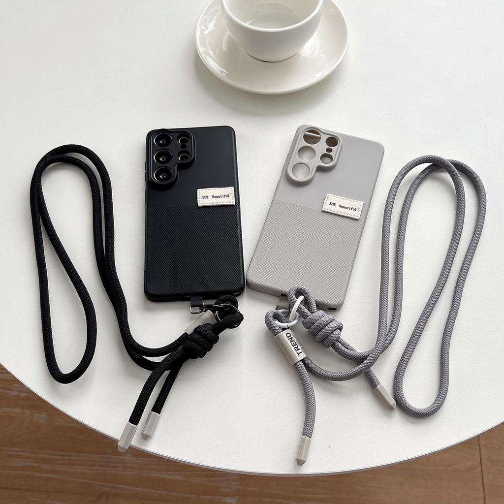 Punktmuster Silikon Halskette Lanyard Handyhülle Für Realme 5 8 12 15 16 Pro Plus 15X 15T 5G 5S 5i 6i 9i C3 C85 C71 P3 Lite Hülle