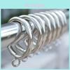Modern Minimalist Metal Curtain Rings With Hanging Hooks For Home Decor And Window Treatment
