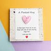 5Pcs Cute Little Heart Pocket Hug, Decorated Pocket Hug With Encouragement Card, Special Birthday, Wedding, Party, Valentine'S