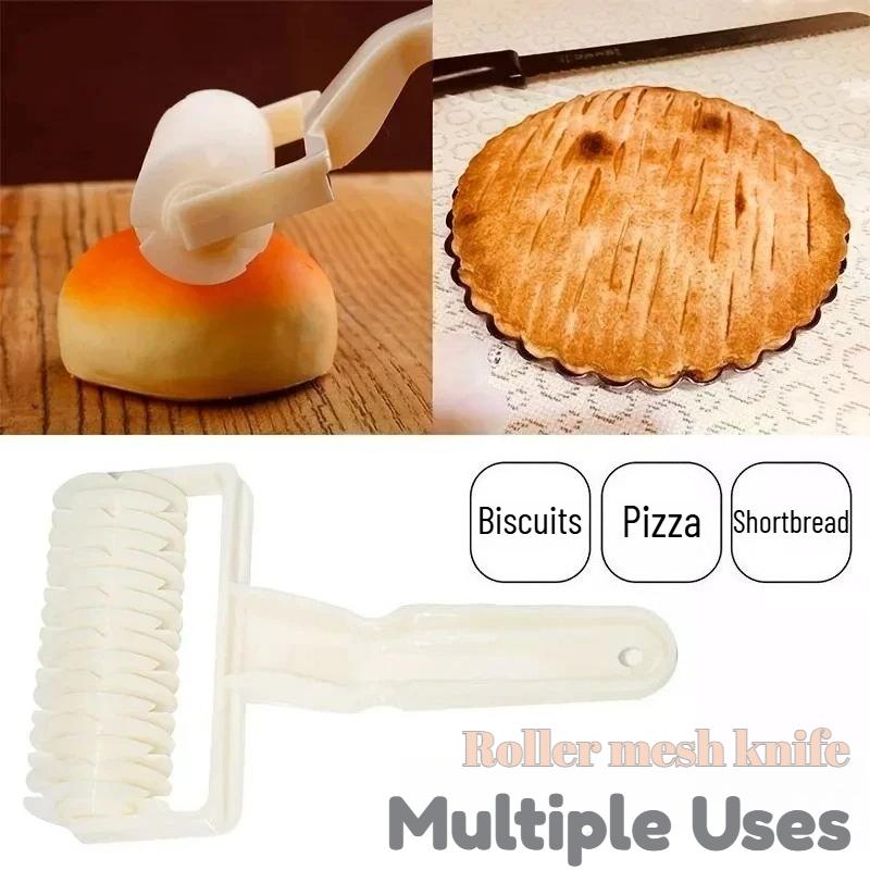 1pc Small/medium/large Pastry Checkered Roller Cutter, Household Baking Roller, for Dough, Cookies, Pies, Household Kitchen Baking Tools