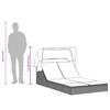 Double Sun Lounger with Canopy and Cushions Beige Poly Rattan