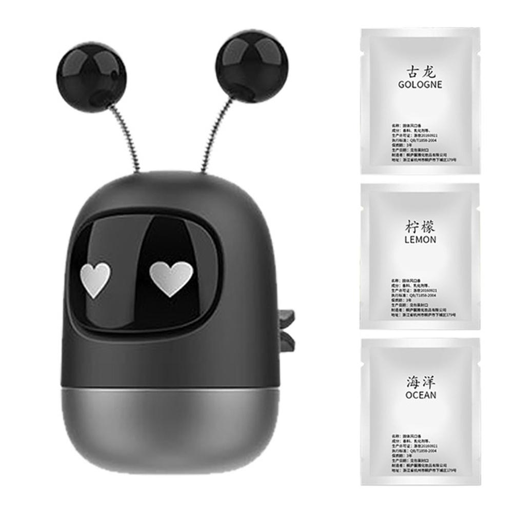 Send 3 Paste Car Aromatherapy Car Inside Air Vent Clips Robot Decorative Ornaments Solid Fragrance Paste Air Freshener