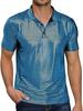 "New Men's Halloween Disco Sequin Shirt – 70s Party Style"