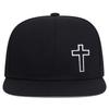 New summer simple embroidery personalized cross baseball cap sunscreen men's and women's soft top versatile cap