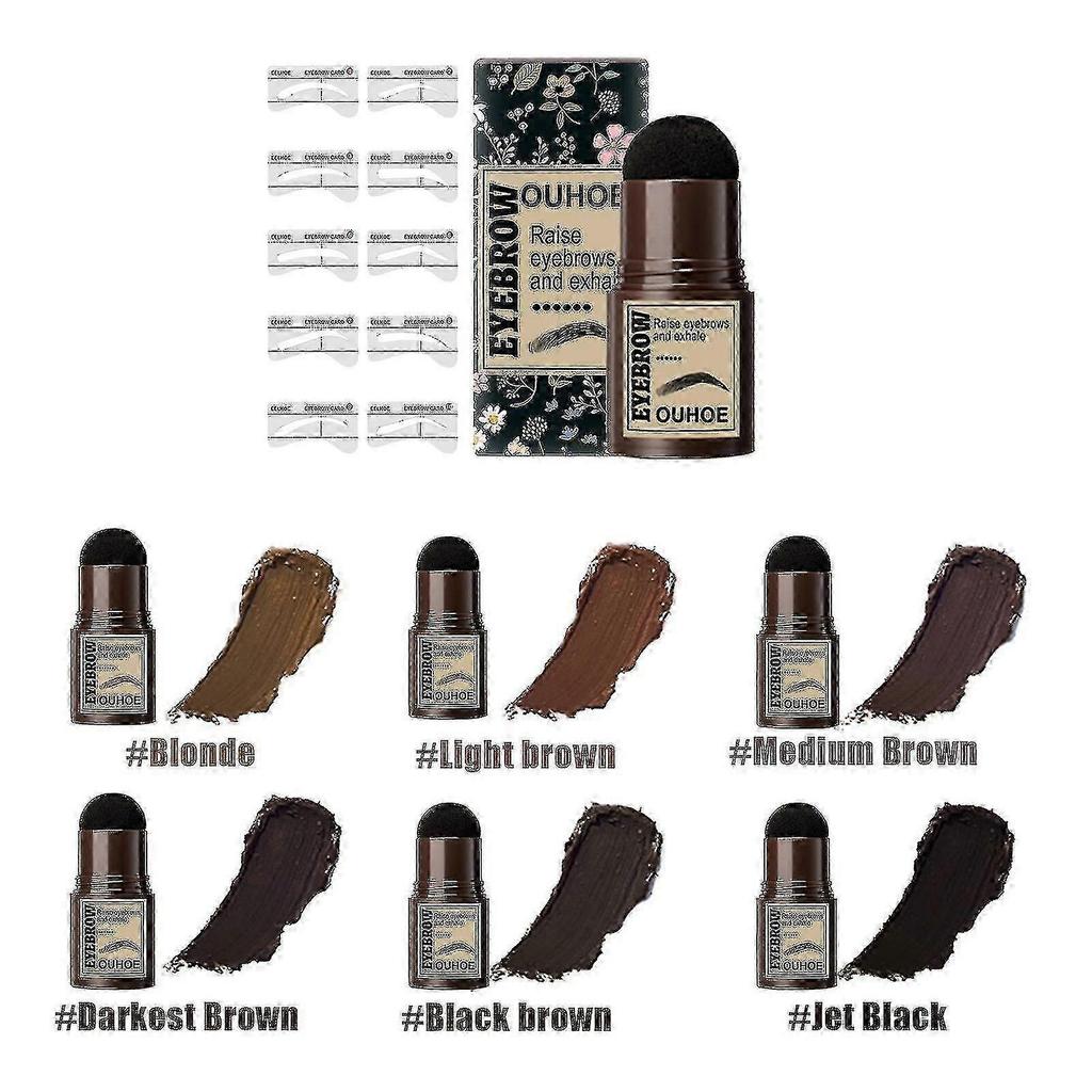 Qian Ouhoe Seal Eyebrow Powder Stick Thrush Eyebrow Imprint Lazy Waterproof Sweat-proof Hairline Shadow Powder Style 4-8168357889081