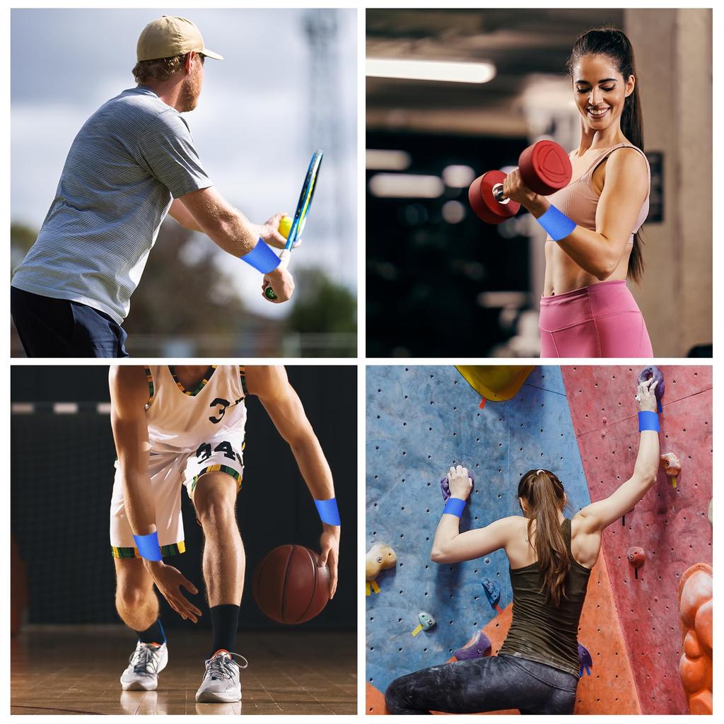 PATIKIL Foam Athletic X 30 4 for and White Pre-Wrap Tape, 2.75" Yards, Rolls, Non-Adhesive Pre-Wrap Headbands, Hair, Soccer, Sports, Wrist, Elbow,