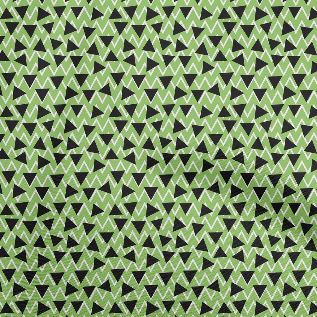 oneOone Cotton Flex Brown Fabric Geometric Triangle With Chevron Craft Projects Decor Fabric Printed By The Yard 40 Inch