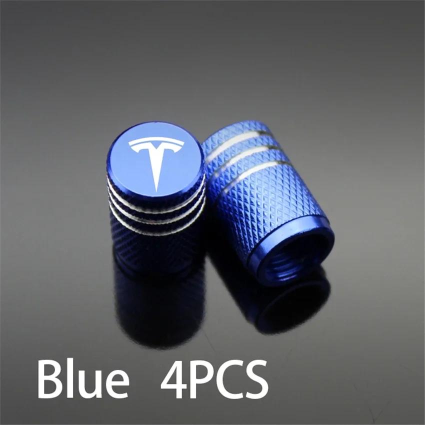 

Car Sticker 2025 Hot 4Pcs Metal Car Wheel Tire Valve Stem Dust Cap Accessories For Tesla Model 3 Y S X 2021 Roadster Cybertruck