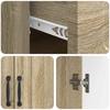 Sideboard in Sonoma Oak Finish 66 x 34.5 x 87 cm Engineered Wood