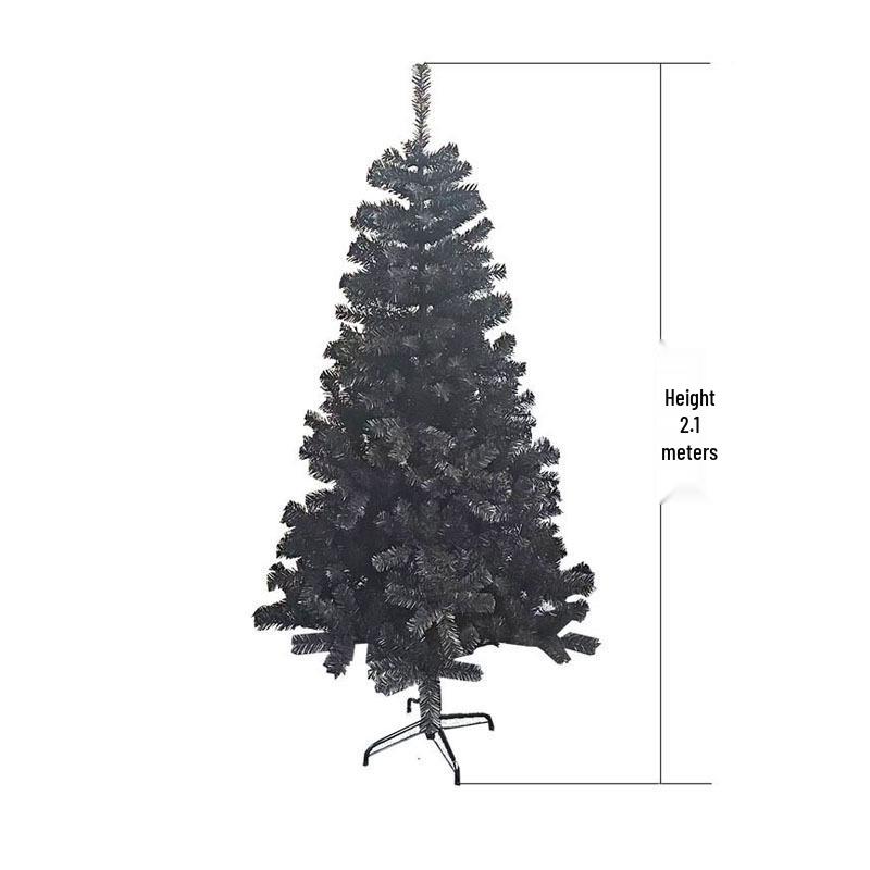 Black PVC Christmas Tree for Hotel Decoration - Large, DIY, Mini, Dense Simulation