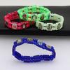 2Pcs Vintage Jesus And Virgin Mary Pvc Rosary Bead Bracelet With Elastic Band Religious Image Stickers For Daily Wear Parties